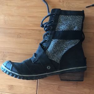 Sorel Slimboot Lace Herringbone Waterproof Boot